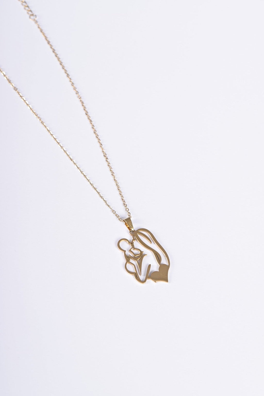 Mother and child pendant in gold — BALTO