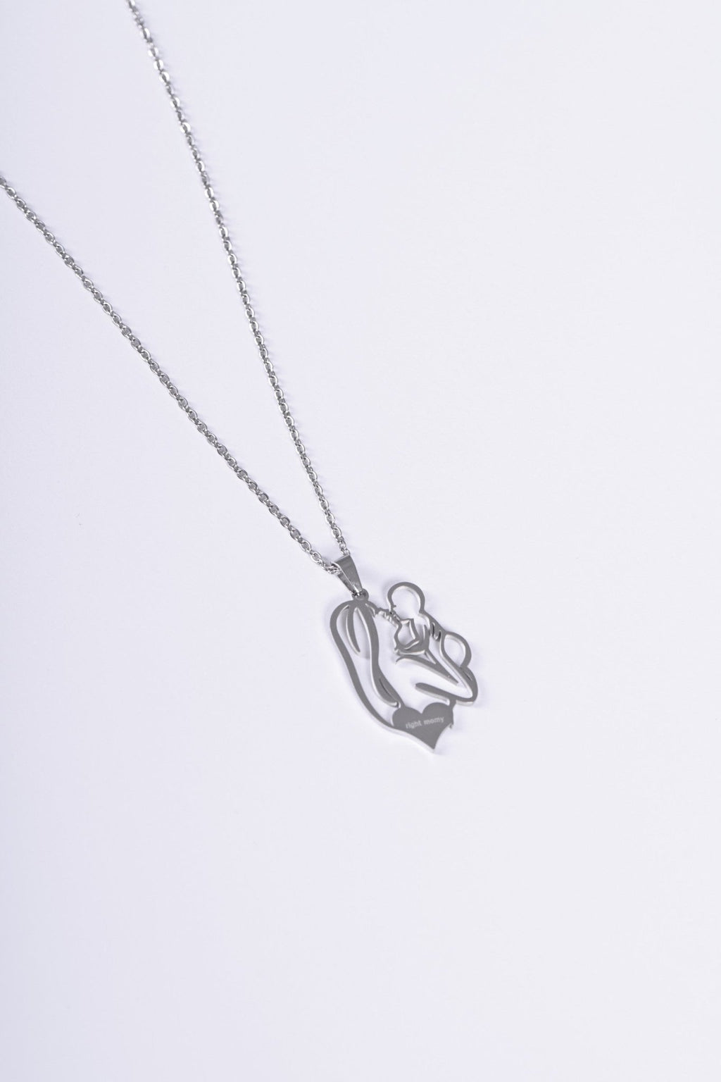 Mother and child pendant in silver — BALTO