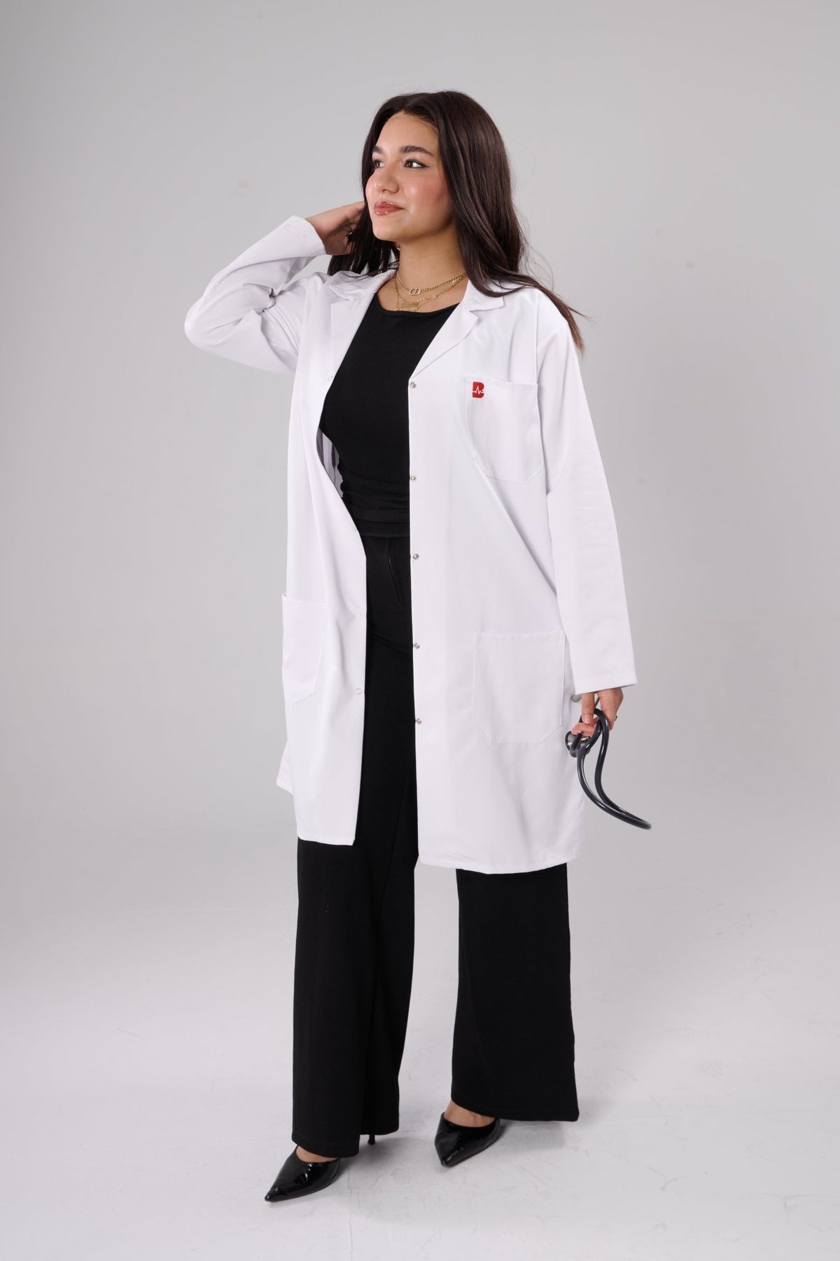 Structured Belt Labcoat